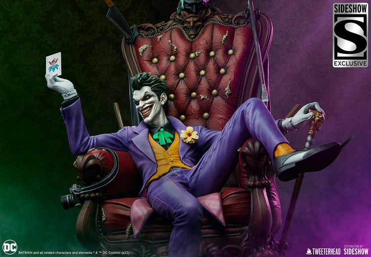 فیگور جوکر سری دی سی کامیک دلوکس نسخه 189 از 500 مدل DC Comics Joker Tweeterhead By Sideshow 1/4 Exclusive