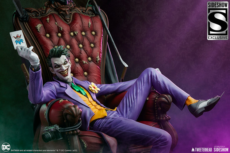 فیگور جوکر سری دی سی کامیک دلوکس نسخه 189 از 500 مدل DC Comics Joker Tweeterhead By Sideshow 1/4 Exclusive