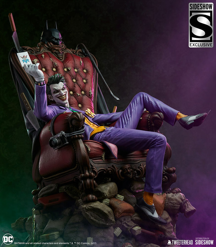 فیگور جوکر سری دی سی کامیک دلوکس نسخه 189 از 500 مدل DC Comics Joker Tweeterhead By Sideshow 1/4 Exclusive