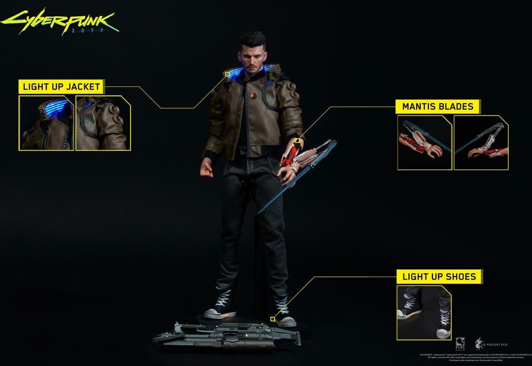 اکشن فیگور وی میل سایبرپانک برند پیور آرت مقیاس 1/6 مدل Pure Art Cyberpunk V Male 1/6