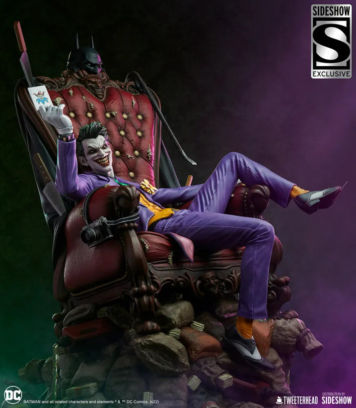 فیگور جوکر سری دی سی کامیک اکسکلوسیو نسخه 189 از 500 مدل DC Comics Joker Tweeterhead By Sideshow 1/4 Exclusive