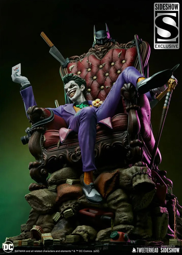 فیگور جوکر سری دی سی کامیک اکسکلوسیو نسخه 189 از 500 مدل DC Comics Joker Tweeterhead By Sideshow 1/4 Exclusive