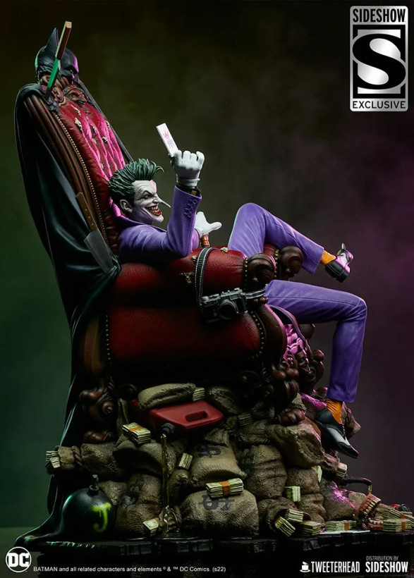فیگور جوکر سری دی سی کامیک اکسکلوسیو نسخه 189 از 500 مدل DC Comics Joker Tweeterhead By Sideshow 1/4 Exclusive