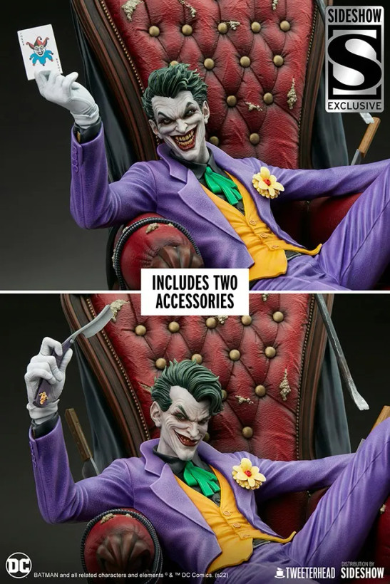 فیگور جوکر سری دی سی کامیک اکسکلوسیو نسخه 189 از 500 مدل DC Comics Joker Tweeterhead By Sideshow 1/4 Exclusive