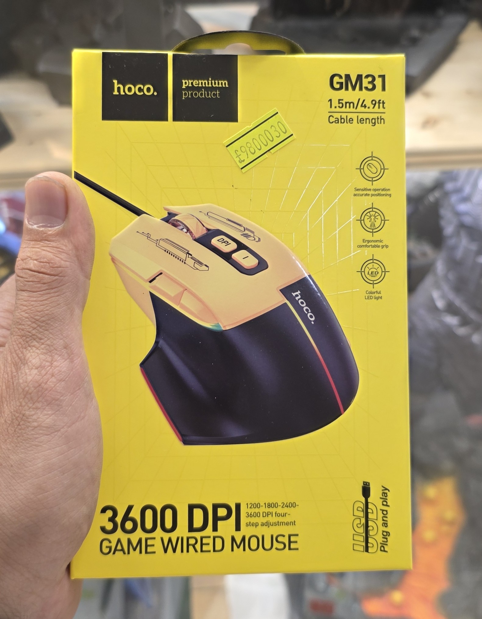 موس گیمینگ سیمی هوکو مدل Hoco GM31