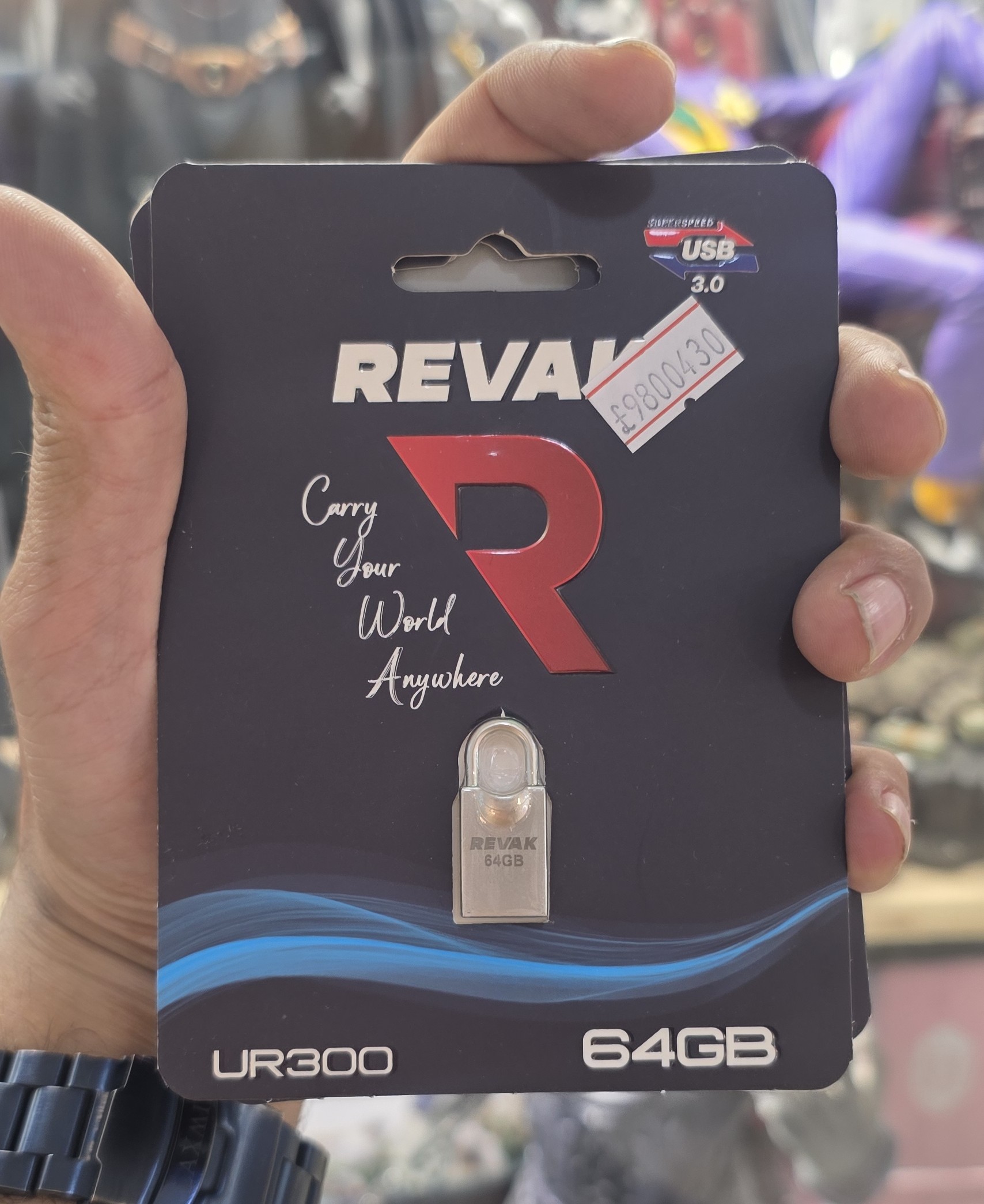 فلش مموری 64 گیگ یو اس بی 3 ریواک مدل Revak UR300
