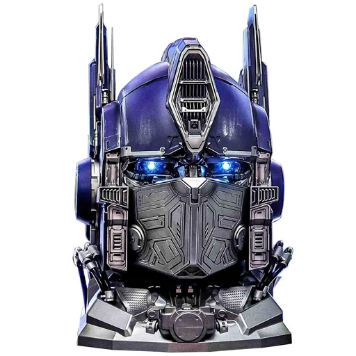 ماسک هوشمند اپتیموس پرایم همراه سیستم تغییر صدا فول پک با پایه مدل 20069 Optimus Prime wearable helmet