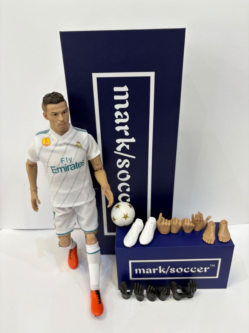 اکشن فیگور کریستین رونالدو لباس رئال مادرید 1/6 برند Mark soccer 1/6 Ronaldo