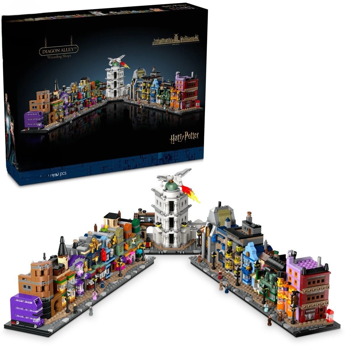 لگو خیابان دیاگون هری پاتر 2750 قطعه مدل Diagon Alley Harry Potter